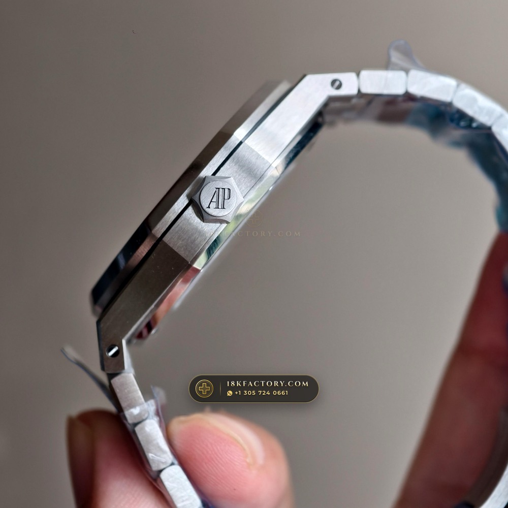 Audemars Piguet Royal Oak Double Balance Wheel Openworked 41mm 5-Axis CNC Case Ref. 15407ST.OO.1220ST.01 — XRF Certified Edition — Studio Gallery Plate VII in 904L Stainless Steel Custom Architecture (162.0g Verified Mass, Audemars Piguet Cal. 3132 Dual-Balance Openworked)