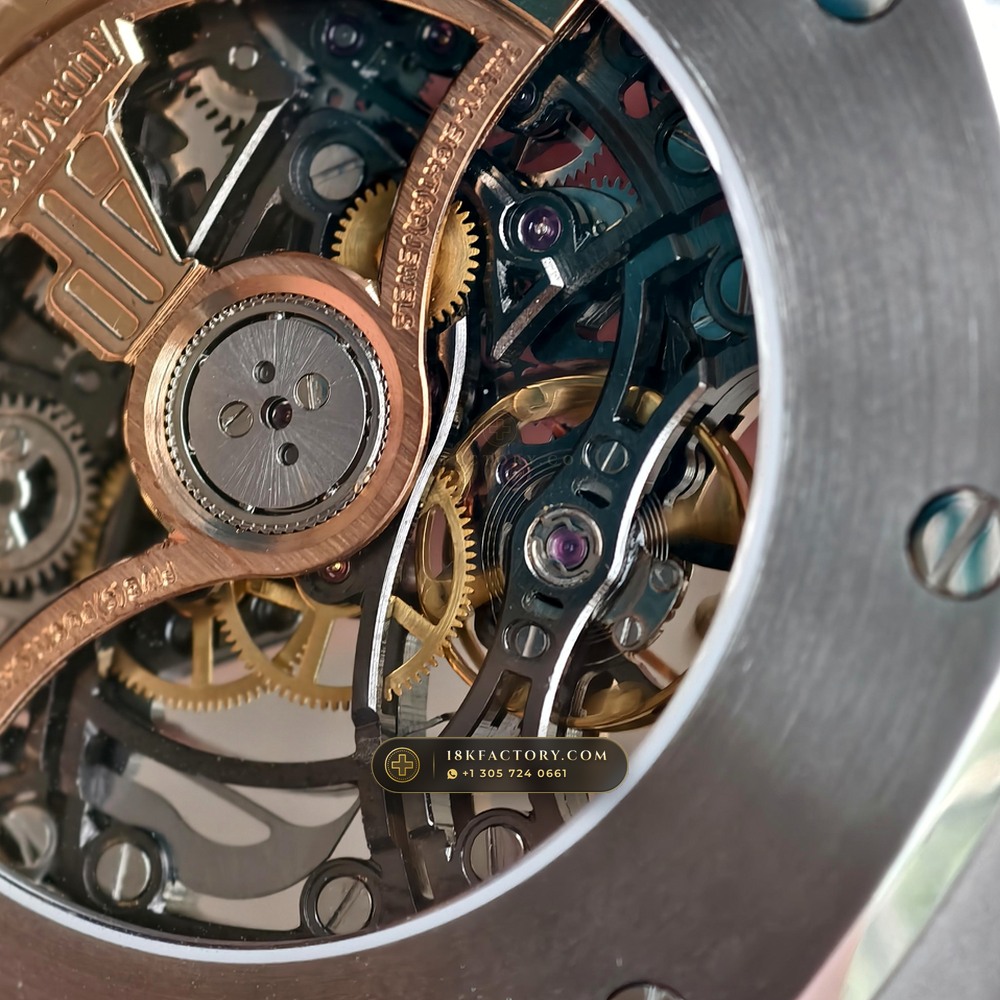 Audemars Piguet Royal Oak Double Balance Wheel Openworked 41mm 5-Axis CNC Case Ref. 15407ST.OO.1220ST.01 — XRF Certified Edition — Studio Gallery Plate IX in 904L Stainless Steel Custom Architecture (162.0g Verified Mass, Audemars Piguet Cal. 3132 Dual-Balance Openworked)