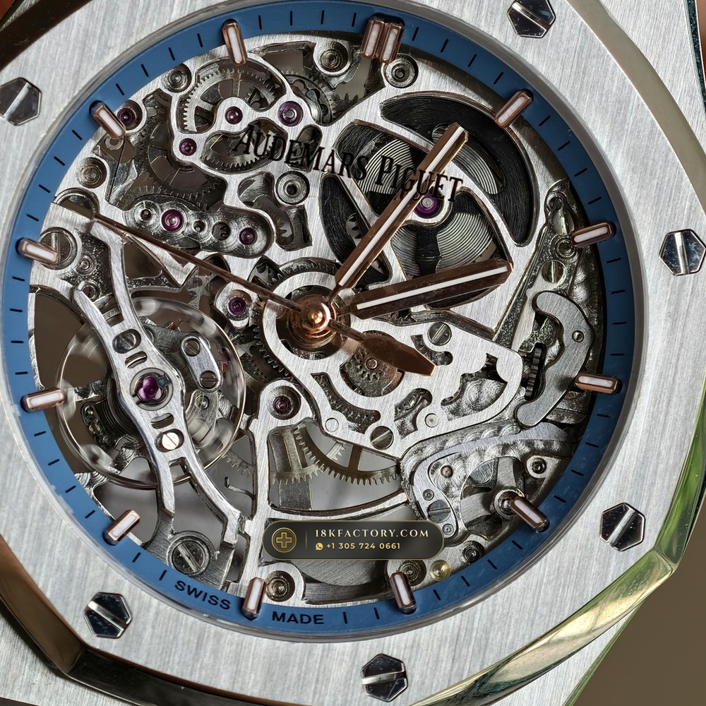 Audemars Piguet Royal Oak Double Balance Wheel Openworked 37mm 18K White Gold Ref. 15467BC.OO.1256BC.01 — XRF Certified Edition — Studio Gallery Plate X in 18K White Gold Au750 (184.3g Verified Mass, Audemars Piguet Cal. 3132 Dual-Balance Openworked)