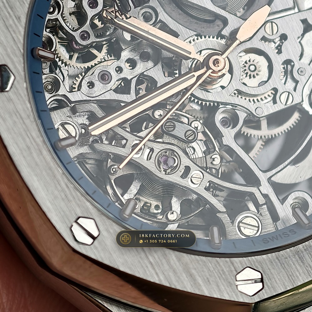Audemars Piguet Royal Oak Double Balance Wheel Openworked 37mm 18K White Gold Ref. 15467BC.OO.1256BC.01 — XRF Certified Edition — Studio Gallery Plate XII in 18K White Gold Au750 (184.3g Verified Mass, Audemars Piguet Cal. 3132 Dual-Balance Openworked)