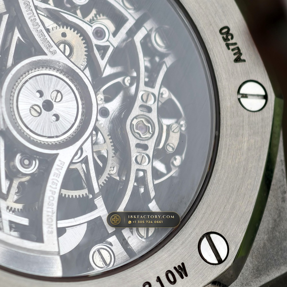 Audemars Piguet Royal Oak Double Balance Wheel Openworked 37mm 18K White Gold Ref. 15467BC.OO.1256BC.01 — XRF Certified Edition — Studio Gallery Plate XIV in 18K White Gold Au750 (184.3g Verified Mass, Audemars Piguet Cal. 3132 Dual-Balance Openworked)