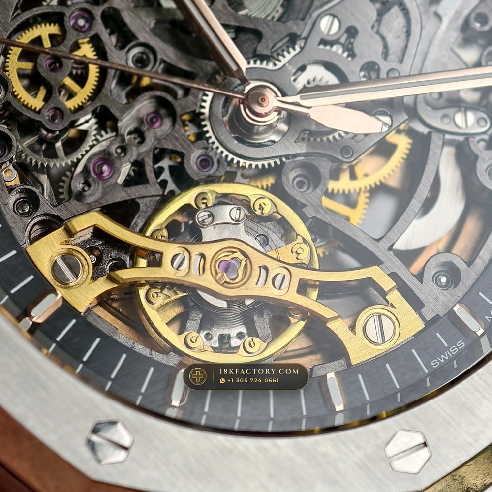 Audemars Piguet Royal Oak Double Balance Wheel Openworked 41mm Free-Sprung Calibre 5-Axis CNC Case Ref. 15407ST.OO.1220ST.01 — XRF Certified Edition — Studio Gallery Plate VII in 904L Stainless Steel Custom Architecture (162.1g Verified Mass, Audemars Piguet Cal. 3132 Dual-Balance Openworked)