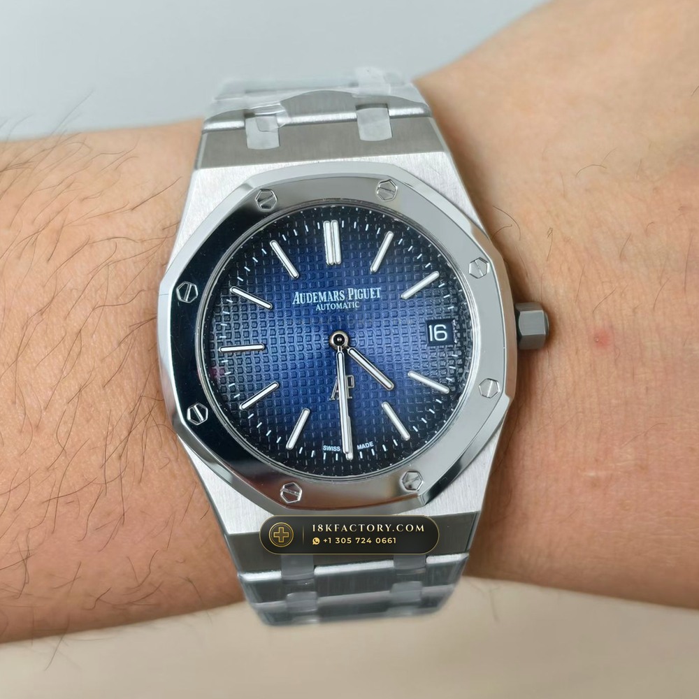 Audemars Piguet Royal Oak Jumbo Extra-Thin 39mm Ref. 15202IP.OO.1240IP.01 — XRF Certified Edition — Studio Gallery Plate VIII in Grade 5 Titanium Monobloc (93.6g Verified Mass, Audemars Piguet Cal. 2121 Ultra-Thin)