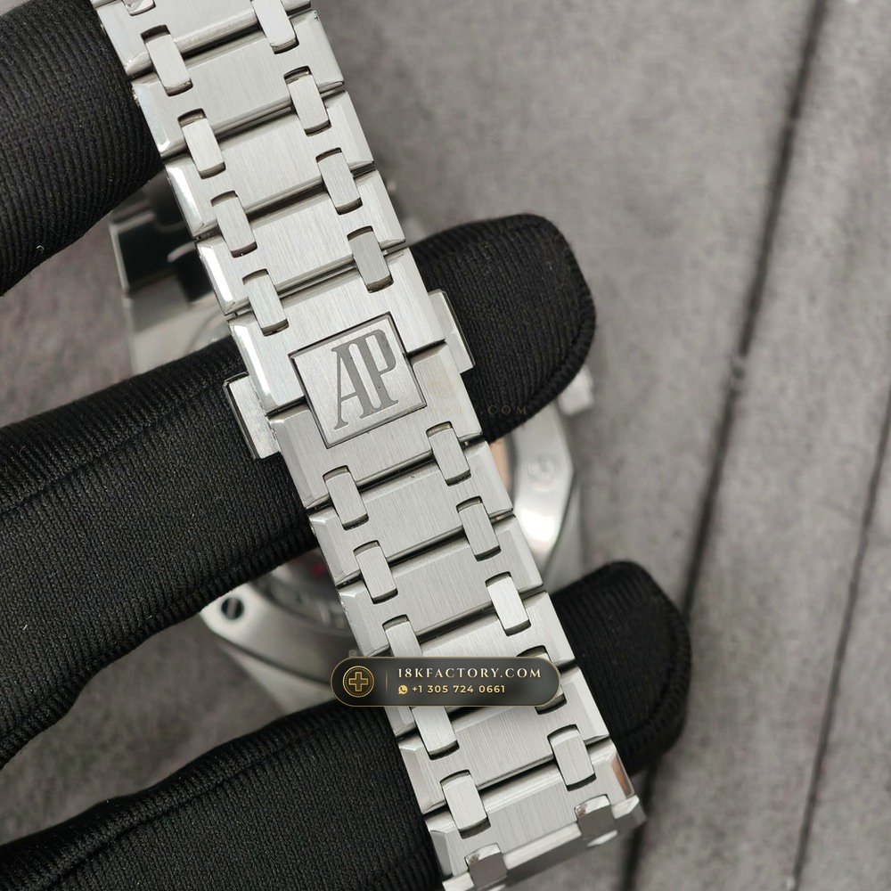Audemars Piguet Royal Oak Jumbo Extra-Thin 39mm Custom Tapestry Dial Ref. 15202ST — XRF Certified Edition — Studio Gallery Plate VIII in 904L Stainless Steel Custom Architecture (103.4g Verified Mass, Audemars Piguet Cal. 2121 Ultra-Thin)