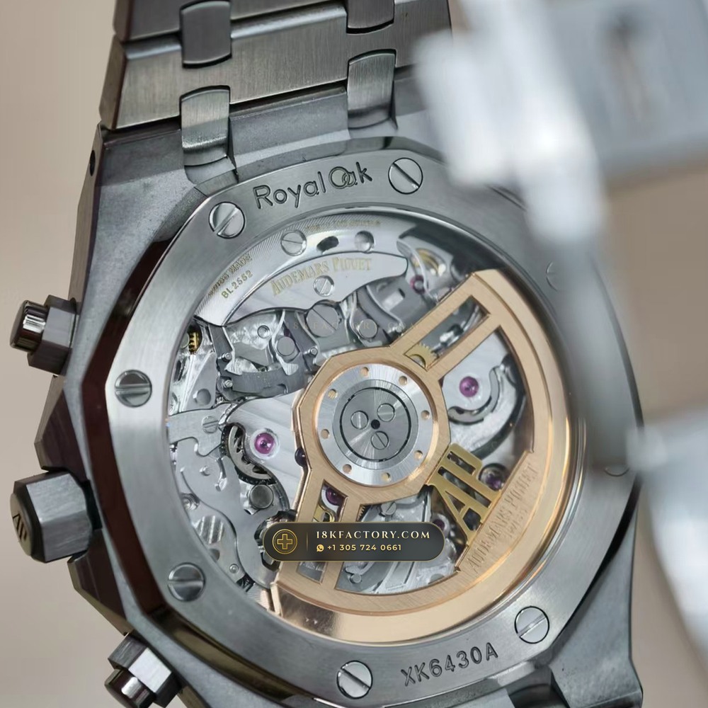 Audemars Piguet Royal Oak Selfwinding Chronograph 41mm Chronometer Regulated Spec Ref. 26240ST — XRF Certified Edition — Studio Gallery Plate VIII in 904L Stainless Steel Custom Architecture (180.3g Verified Mass, Audemars Piguet Cal. 4401 Flyback Chronograph)