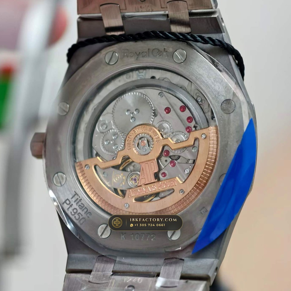 Audemars Piguet Royal Oak Jumbo Extra-Thin 39mm Ref. 15202IP — XRF Certified Edition — Studio Gallery Plate VIII in Grade 5 Titanium Monobloc (94.4g Verified Mass, Audemars Piguet Cal. 2121 Ultra-Thin)