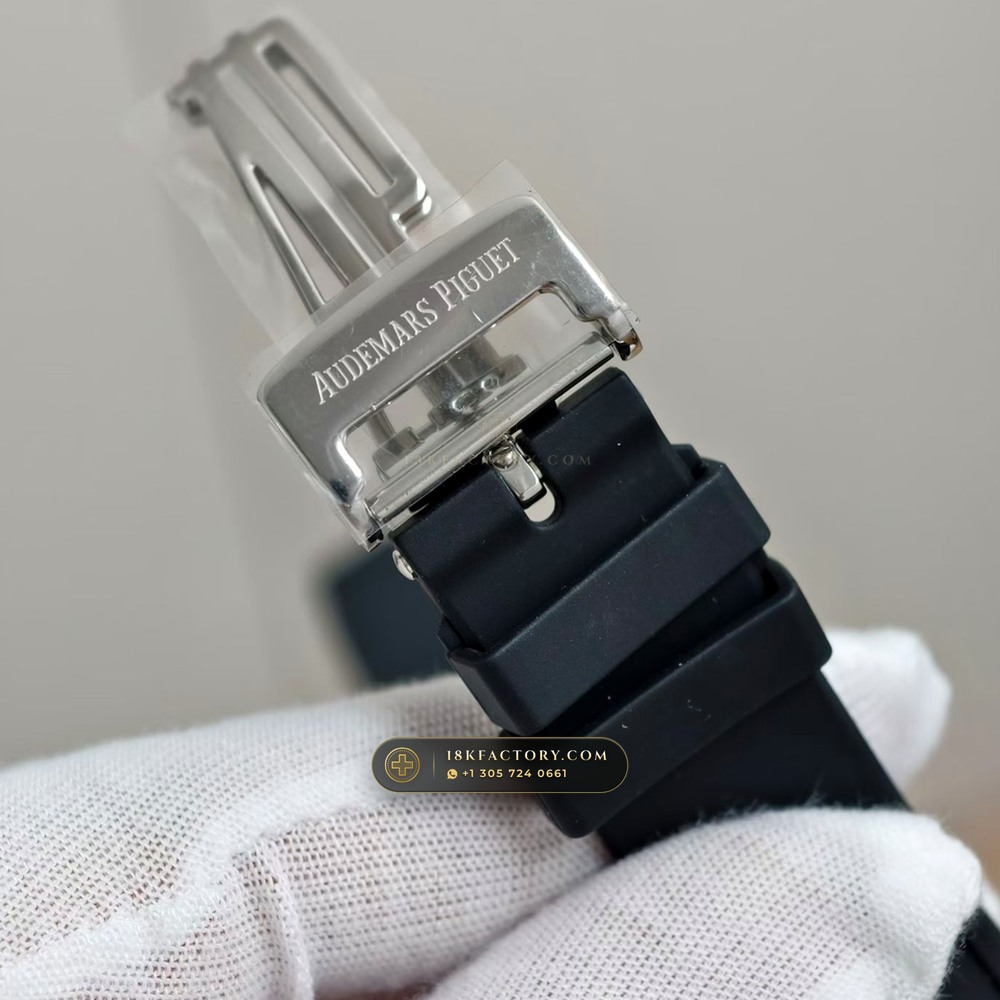 Audemars Piguet Royal Oak Selfwinding Chronograph 41mm Hand-Chamfered Bevel Spec Ref. 26331ST — XRF Certified Edition — Studio Gallery Plate VII in 904L Stainless Steel Custom Architecture (180.7g Verified Mass, Audemars Piguet Cal. 2385 Column-Wheel Chronograph)
