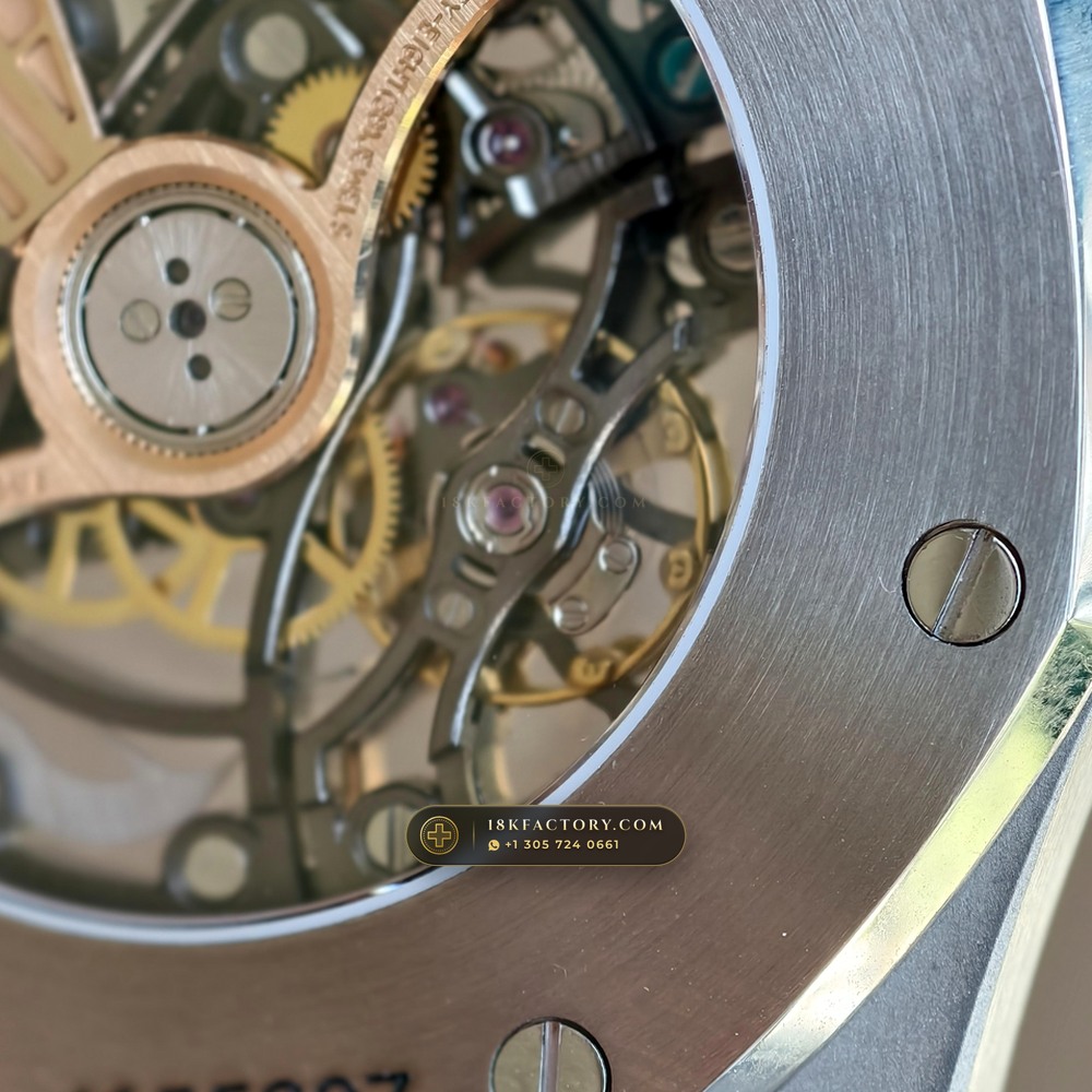 Audemars Piguet Royal Oak Double Balance Wheel Openworked 41mm 22K Gold Rotor 5-Axis CNC Case Ref. 15407ST.OO.1220ST.01 — XRF Certified Edition — Studio Gallery Plate VII in 904L Stainless Steel Custom Architecture (162.0g Verified Mass, Audemars Piguet Cal. 3132 Dual-Balance Openworked)