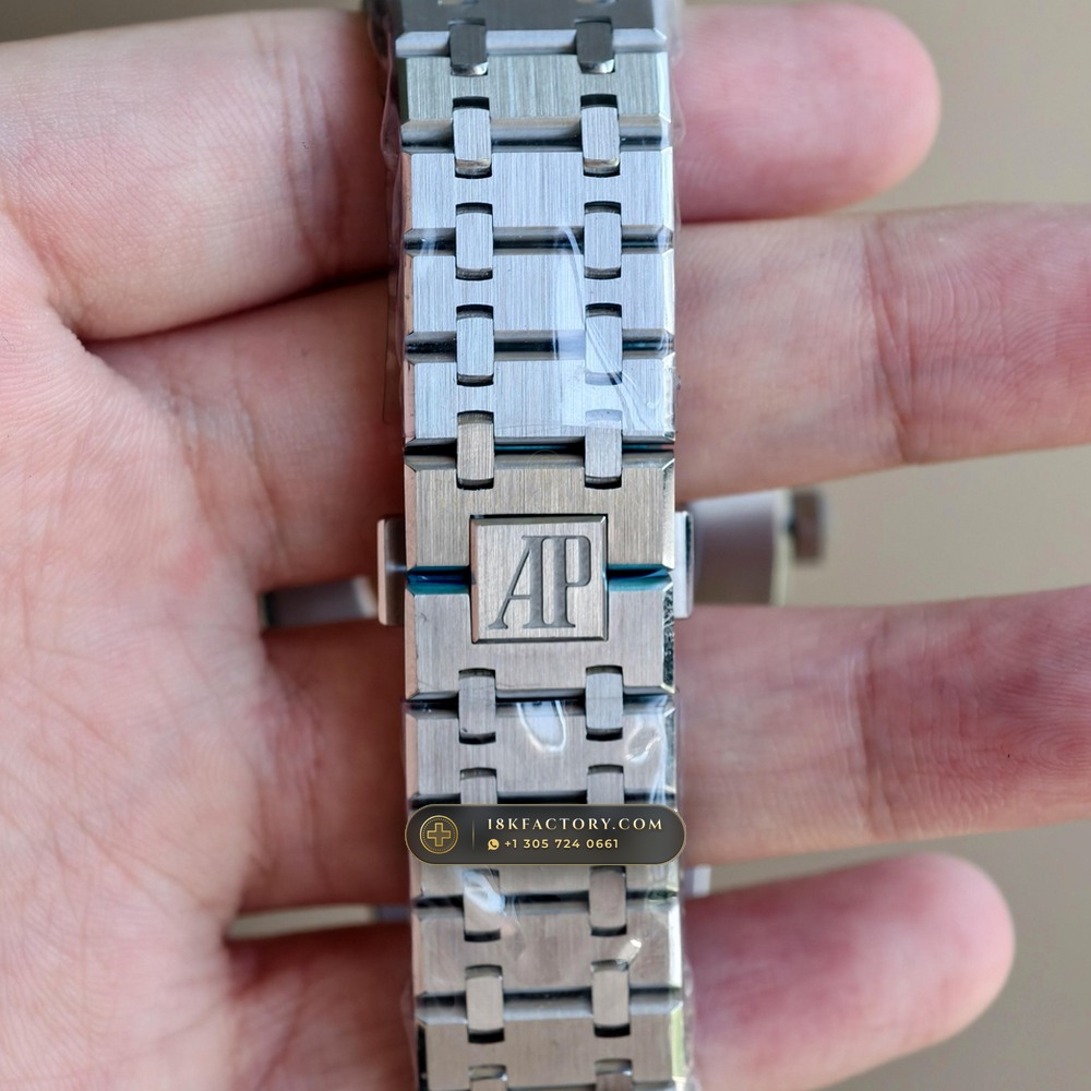 Audemars Piguet Royal Oak Double Balance Wheel Openworked 41mm 22K Gold Rotor 5-Axis CNC Case Ref. 15407ST.OO.1220ST.01 — XRF Certified Edition — Studio Gallery Plate VIII in 904L Stainless Steel Custom Architecture (162.0g Verified Mass, Audemars Piguet Cal. 3132 Dual-Balance Openworked)