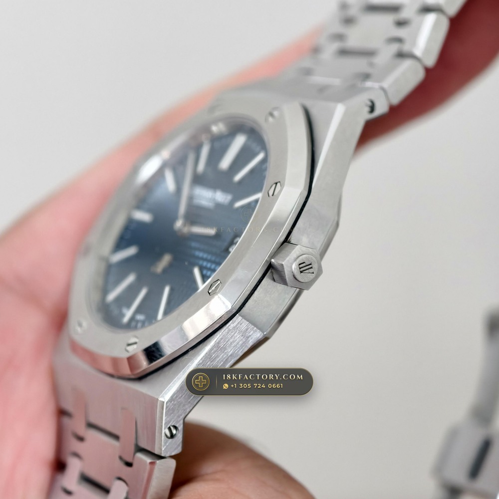 Audemars Piguet Royal Oak Jumbo Extra-Thin 39mm Chronometer Regulated Spec Ref. 15202ST — XRF Certified Edition — Studio Gallery Plate VIII in 904L Stainless Steel Custom Architecture (103.1g Verified Mass, Audemars Piguet Cal. 2121 Ultra-Thin)