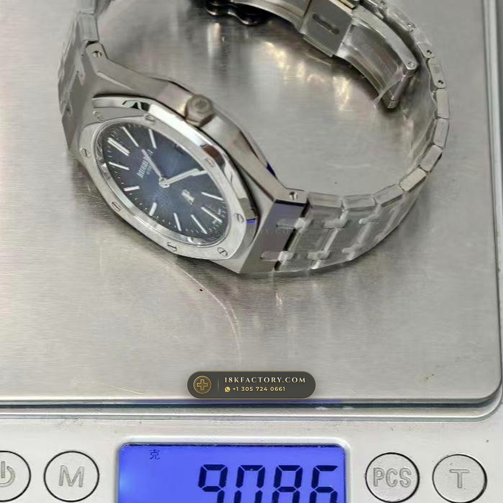 Audemars Piguet Royal Oak Jumbo Extra-Thin 39mm Geneva Atelier Spec Ref. 15202IP — XRF Certified Edition — Studio Gallery Plate XII in 904L Stainless Steel Custom Architecture (94.1g Verified Mass, Audemars Piguet Cal. 2121 Ultra-Thin)