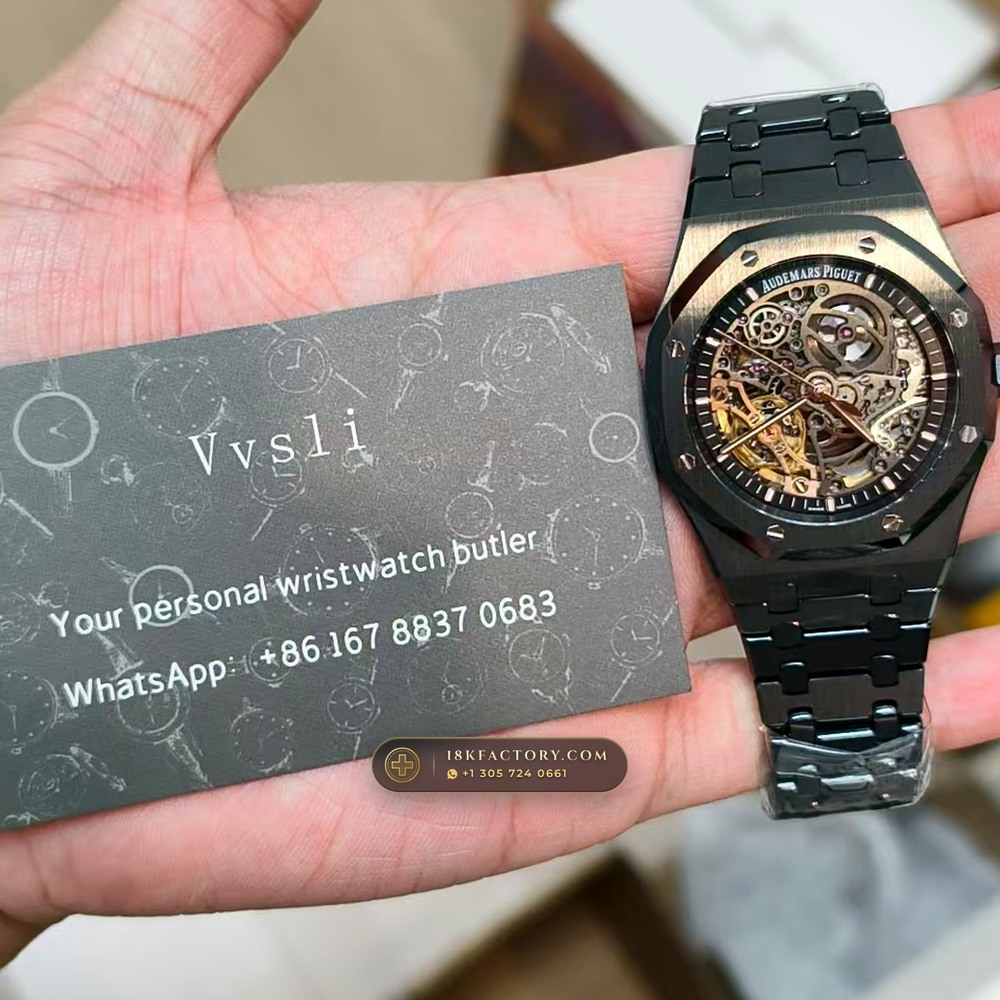 Audemars Piguet Royal Oak Double Balance Wheel Openworked 41mm Ref. 15416CE — XRF Certified Edition — Studio Gallery Plate VIII in High-Tech Ceramic & Titanium (135.4g Verified Mass, Audemars Piguet Cal. 3132 Dual-Balance Openworked)