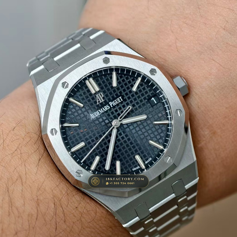 Audemars Piguet Royal Oak Selfwinding 41mm Chronometer Regulated Spec Ref. 15500ST — XRF Certified Edition — Studio Gallery Plate IX in 904L Stainless Steel Custom Architecture (166.8g Verified Mass, Audemars Piguet Cal. 4302 - 70h Power Reserve)