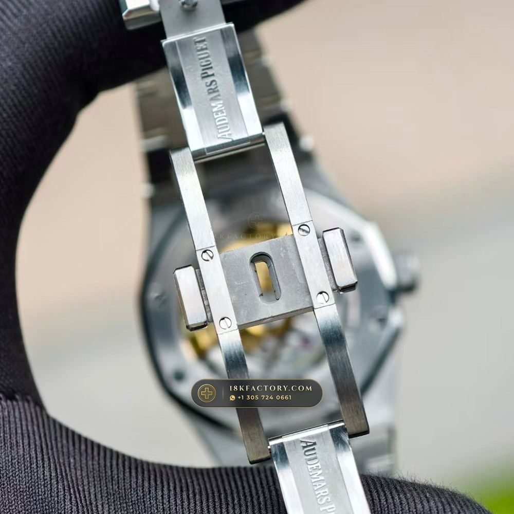 Audemars Piguet Royal Oak Selfwinding 37mm Sapphire Caseback Spec Ref. 15450ST — XRF Certified Edition — Studio Gallery Plate VII in 904L Stainless Steel Custom Architecture (132.2g Verified Mass, Audemars Piguet Cal. 3120 / Cal. 5900)