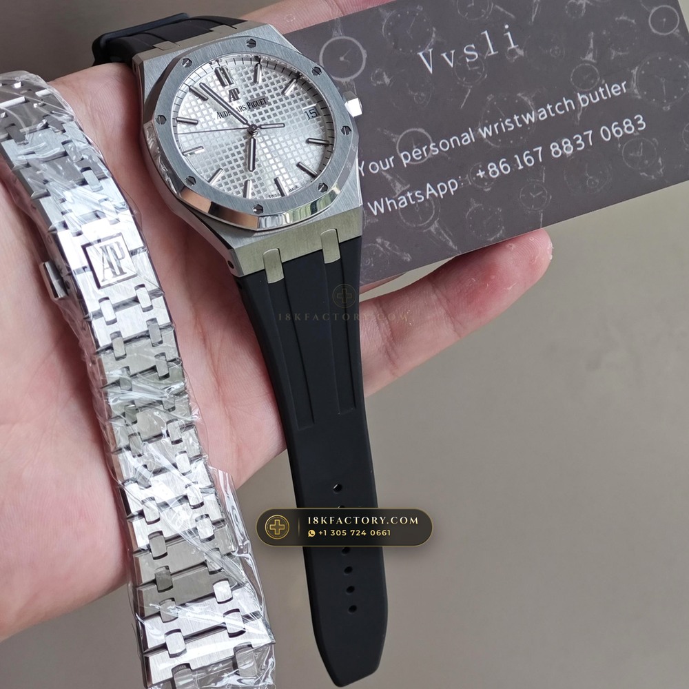 Audemars Piguet Royal Oak Selfwinding 41mm Ref. 15500ST — XRF Certified Edition — Studio Gallery Plate IX in 904L Stainless Steel Custom Architecture (166.2g Verified Mass, Audemars Piguet Cal. 4302 - 70h Power Reserve)