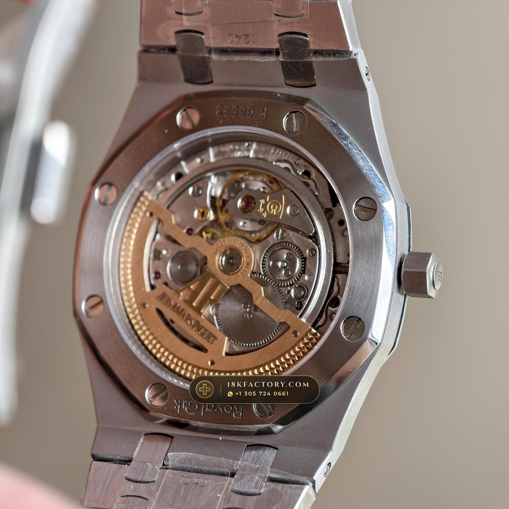 Audemars Piguet Royal Oak Jumbo Extra-Thin 39mm Ref. 15202ST.OO.1240ST.01 — XRF Certified Edition — Studio Gallery Plate VII in 904L Stainless Steel Custom Architecture (103.2g Verified Mass, Audemars Piguet Cal. 2121 Ultra-Thin)