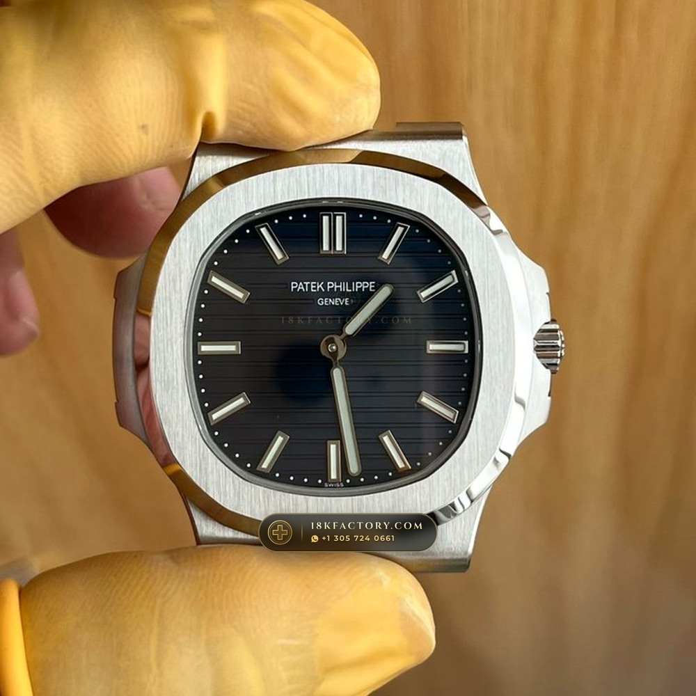 Patek Philippe Nautilus 41mm Sunburst Blue Dial 18K White Gold Ref. 5811/1G-001 — XRF Certified Edition
