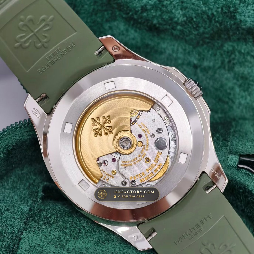Patek Philippe Aquanaut Jumbo 42.2mm 18K White Gold Custom SW Dial 22K Gold Rotor Ref. 5168G — XRF Certified Edition — Studio Gallery Plate VII in 18K White Gold Au750 (120.5g Verified Mass, Patek Philippe Cal. 324 S C - 21K Gold Rotor)