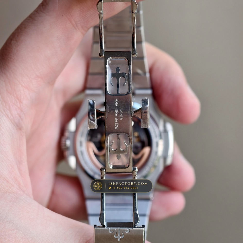 Patek Philippe Nautilus 40mm Openworked Carbon Edition Openworked Skeleton Dial Ref. 5711/1A-010 — XRF Certified Edition — Studio Gallery Plate XI in Forged Carbon TPT & Titanium (115.2g Verified Mass, Patek Philippe Cal. 26-330 S C / Cal. 324 S C - 21K Gold Rotor)
