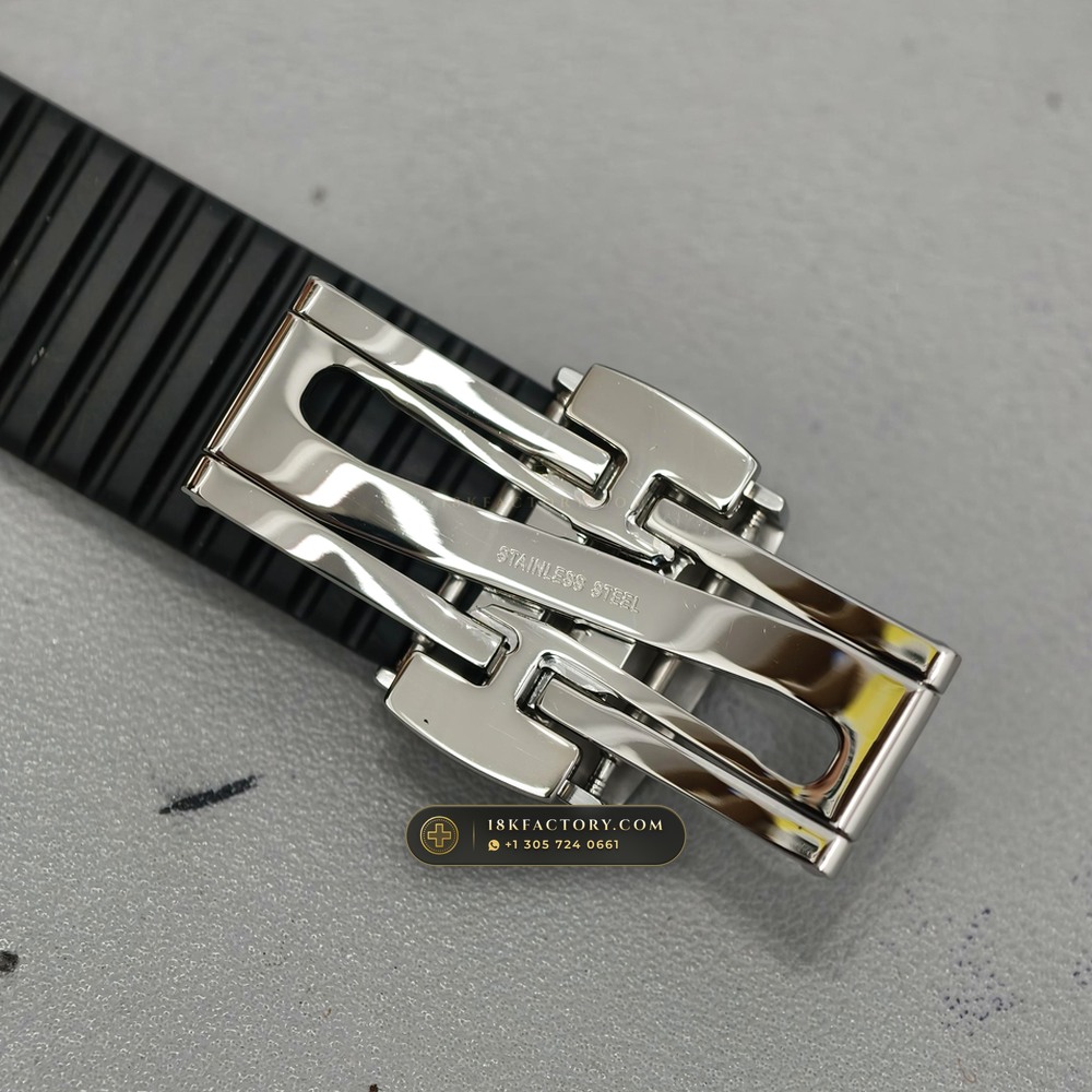 Patek Philippe Aquanaut Extra-Large Self-Winding Hand-Chamfered Bevel Spec Ref. 5167A — XRF Certified Edition — Studio Gallery Plate VIII in 904L Stainless Steel Custom Architecture (79.2g Verified Mass, Patek Philippe Cal. 324 S C - 21K Gold Rotor)