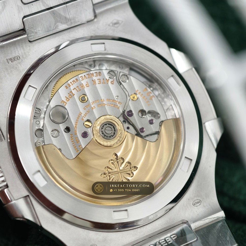 Patek Philippe Nautilus Off-Catalogue Baguette Ruby Bezel 950 Platinum Ref. 5711/112P-001 — XRF Certified Edition — Studio Gallery Plate VII in 950 Platinum Pt950 (245.4g Verified Mass, Patek Philippe Cal. 26-330 S C / Cal. 324 S C - 21K Gold Rotor)