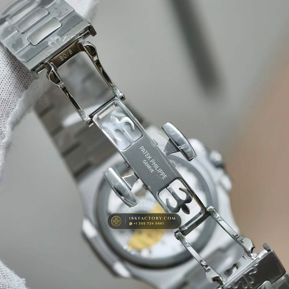Patek Philippe Nautilus Moonphase & Power Reserve Chronometer Regulated Spec Ref. 5712/1A — XRF Certified Edition — Studio Gallery Plate VIII in 904L Stainless Steel Custom Architecture (116.1g Verified Mass, Patek Philippe Cal. 240 PS IRM C LU - 22K Gold Micro-Rotor)