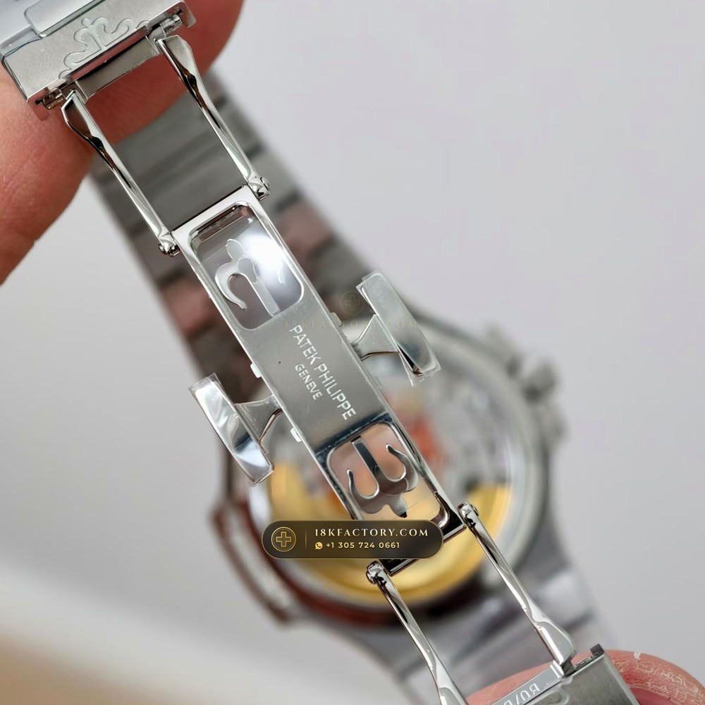 Patek Philippe Nautilus Ladies Automatic 35.2mm Diamond Bezel Ref. 7118/1200A-001 — XRF Certified Edition — Studio Gallery Plate IX in 904L Stainless Steel Custom Architecture (96.2g Verified Mass, Patek Philippe Cal. 324 S C - 21K Gold Rotor)