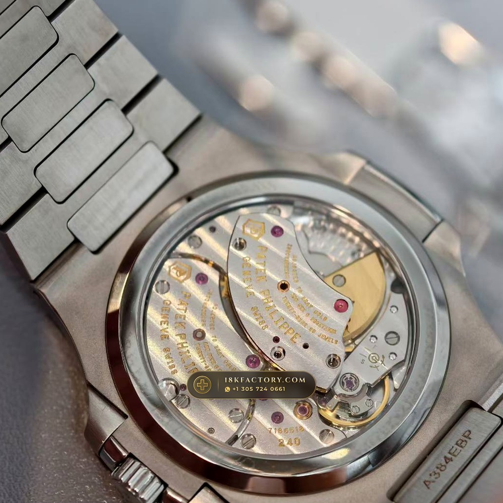 Patek Philippe Nautilus Moonphase & Power Reserve Geneva Atelier Spec Ref. 5712A — XRF Certified Edition — Studio Gallery Plate VIII in 904L Stainless Steel Custom Architecture (116.7g Verified Mass, Patek Philippe Cal. 240 PS IRM C LU - 22K Gold Micro-Rotor)
