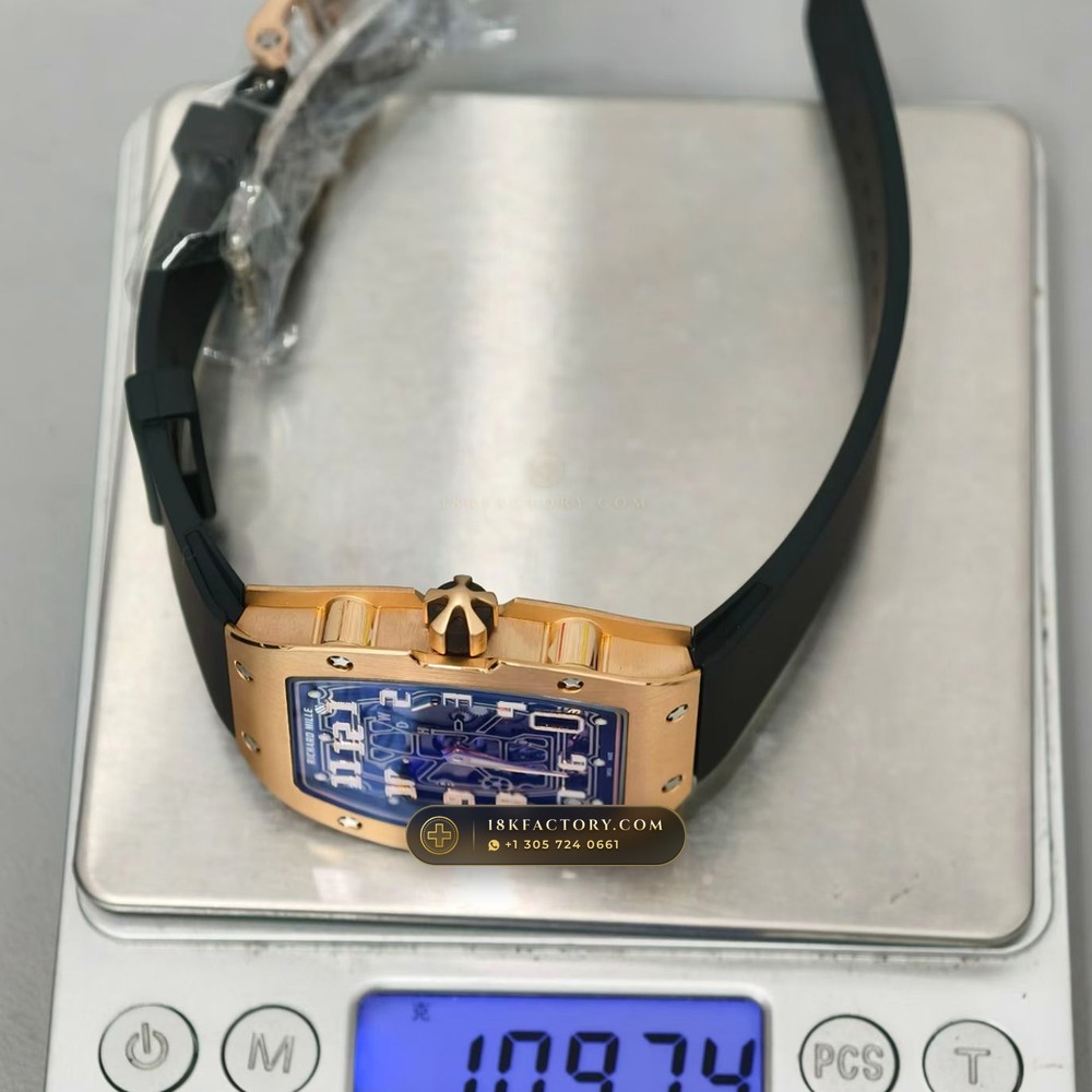 Richard Mille RM 67-01 Automatic Extra-Flat 18K Rose Gold — XRF Certified Edition — Studio Gallery Plate IX in 18K Rose Gold Au750 (73.4g Verified Mass, Richard Mille Cal. CRMA6 - Platinum Rotor)