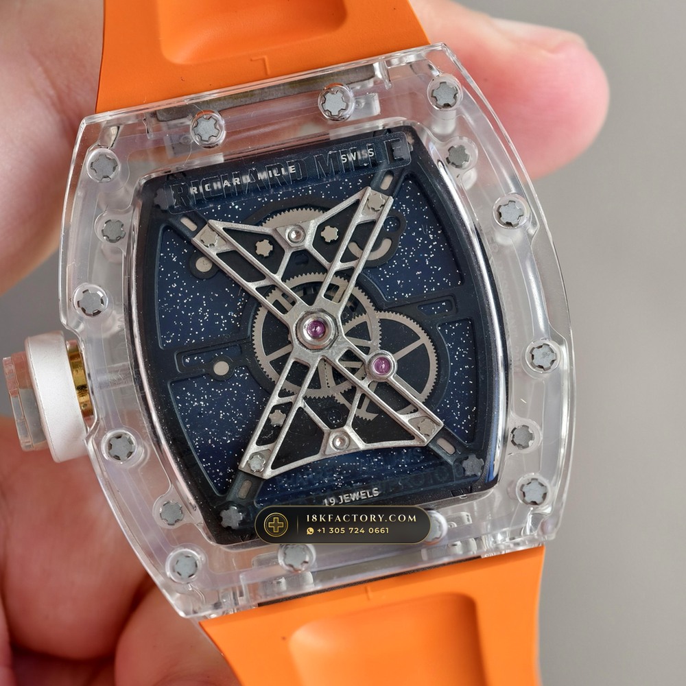 Richard Mille RM 52-05 Pharrell Williams Crystalline Sapphire Tourbillon — XRF Certified Edition — Studio Gallery Plate VII in Crystalline Sapphire & Grade 5 Titanium (78.3g Verified Mass, Richard Mille Hand-Wound Tourbillon Calibre)