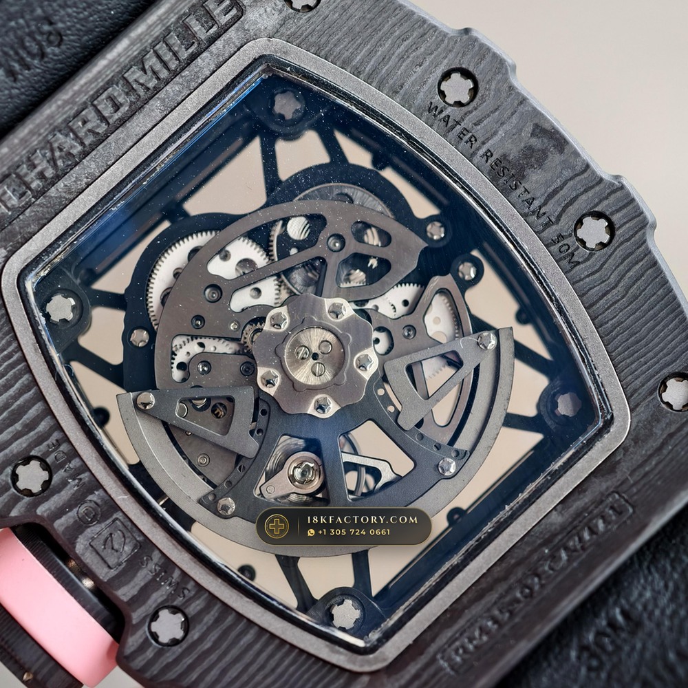 Richard Mille RM 35-02 Rafael Nadal Automatic Black Carbon TPT — XRF Certified Edition — Studio Gallery Plate IX in Carbon TPT & Grade 5 Titanium (50.4g Verified Mass, Richard Mille Cal. RMAL1 Variable-Geometry Rotor)
