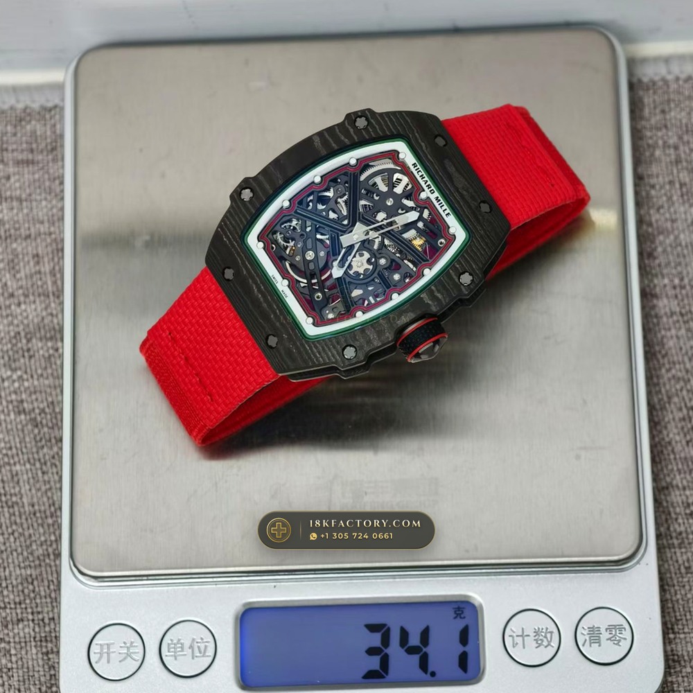 Richard Mille RM 67-02 Automatic Extra-Flat Italy Limited Edition — XRF Certified Edition — Studio Gallery Plate VIII in Carbon TPT & Grade 5 Titanium (33.6g Verified Mass, Richard Mille Cal. CRMA7 Skeletonized Titanium)