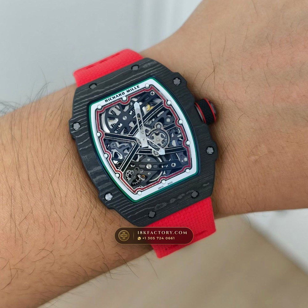 Richard Mille RM 67-02 Automatic Extra-Flat Italy Limited Edition — XRF Certified Edition — Studio Gallery Plate IX in Carbon TPT & Grade 5 Titanium (33.6g Verified Mass, Richard Mille Cal. CRMA7 Skeletonized Titanium)