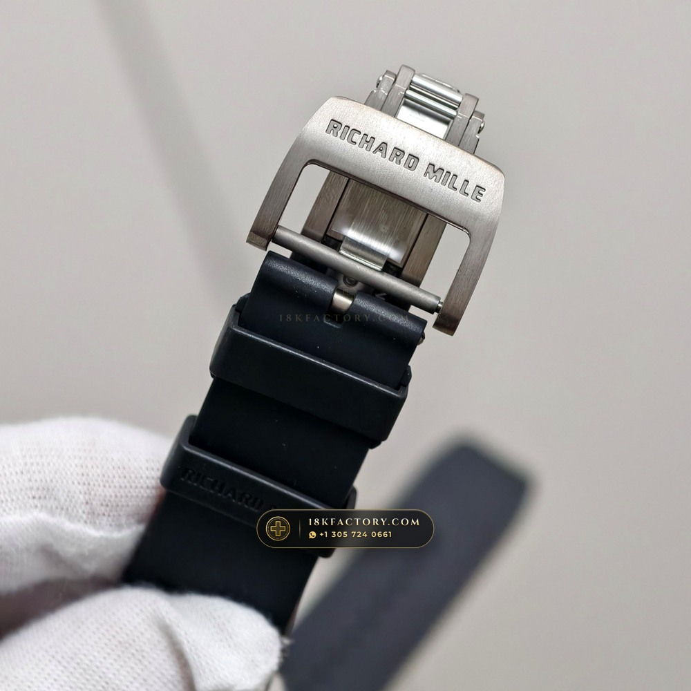 Richard Mille RM 055 Bubba Watson Manual Winding Americas Limited Edition Geneva Atelier Spec — XRF Certified Edition — Studio Gallery Plate IX in Carbon TPT & Grade 5 Titanium (66.9g Verified Mass, Richard Mille Cal. RMUL2 Grade 5 Titanium Skeleton)