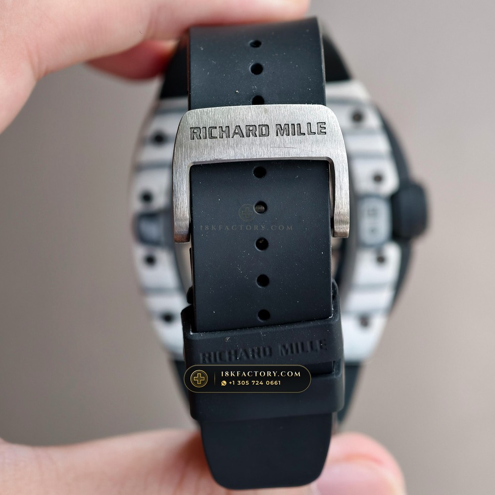Richard Mille RM 61-01 Yohan Blake Asymmetric — XRF Certified Edition — Studio Gallery Plate VII in Carbon TPT & Grade 5 Titanium (55.4g Verified Mass, Richard Mille Cal. RMUL2 Free-Sprung Skeleton)