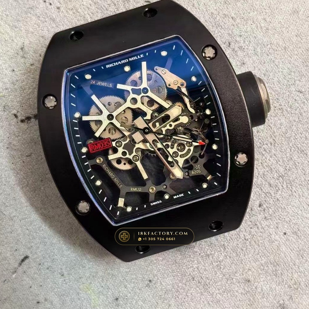 Richard Mille RM 35-02 Rafael Nadal Automatic Ref. RM 035 — XRF Certified Edition — Studio Gallery Plate VII in Carbon TPT & Grade 5 Titanium (50.2g Verified Mass, Richard Mille Cal. RMAL1 Variable-Geometry Rotor)