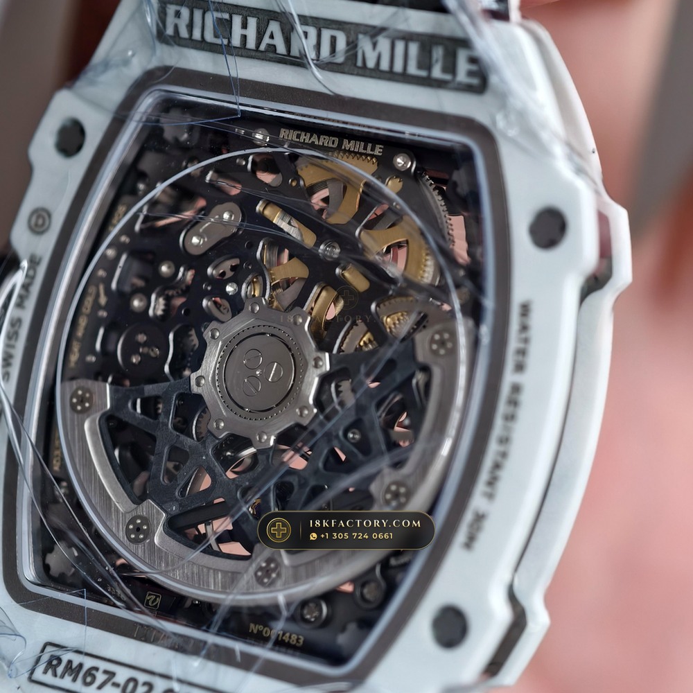 Richard Mille RM 67-02 Automatic Extra-Flat UAE Limited Edition Geneva Atelier Spec — XRF Certified Edition — Studio Gallery Plate VII in Carbon TPT & Grade 5 Titanium (33.3g Verified Mass, Richard Mille Cal. CRMA7 Skeletonized Titanium)