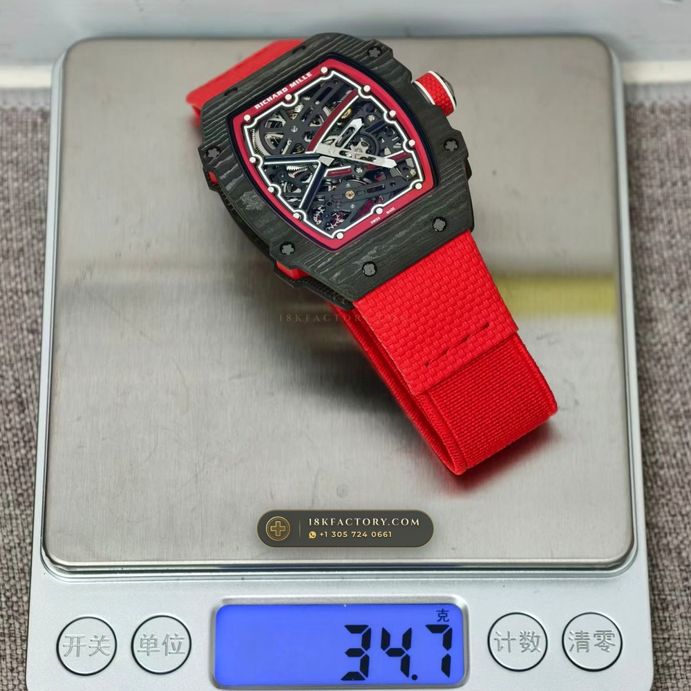 Richard Mille RM 67-02 Automatic Extra-Flat Norway Limited Edition — XRF Certified Edition — Studio Gallery Plate VIII in Carbon TPT & Grade 5 Titanium (33.6g Verified Mass, Richard Mille Cal. CRMA7 Skeletonized Titanium)