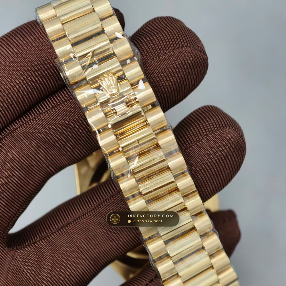 Rolex Day-Date 40 18K Yellow Gold Ref. 228238 — XRF Certified Edition — Studio Gallery Plate VII in 18K Yellow Gold Au750 (210.2g Verified Mass, Rolex Manufacture Cal. 3255 - 70h Power Reserve)