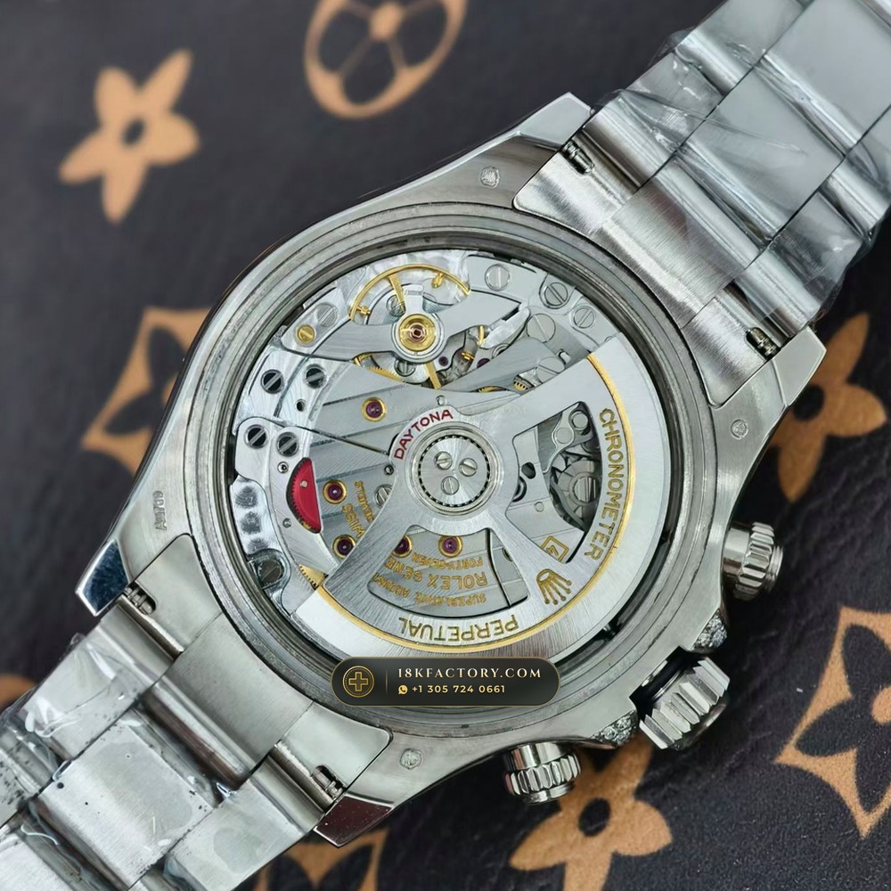 Rolex Cosmograph Daytona Off-Catalogue Blue Sapphire Bezel & Obsidian Dial 18K White Gold Ref. 126599TSA — XRF Certified Edition — Studio Gallery Plate VIII in 18K White Gold Au750 (216.7g Verified Mass, Rolex Manufacture Cal. 4131 - 72h Power Reserve)