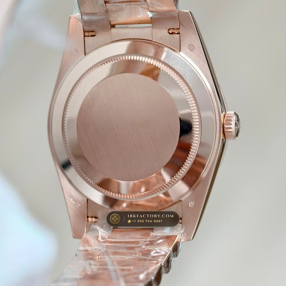 Rolex Day-Date 40 18K Everose Gold Ref. 228235 — XRF Certified Edition — Studio Gallery Plate VII in 18K Rose Gold Au750 (210.2g Verified Mass, Rolex Manufacture Cal. 3255 - 70h Power Reserve)