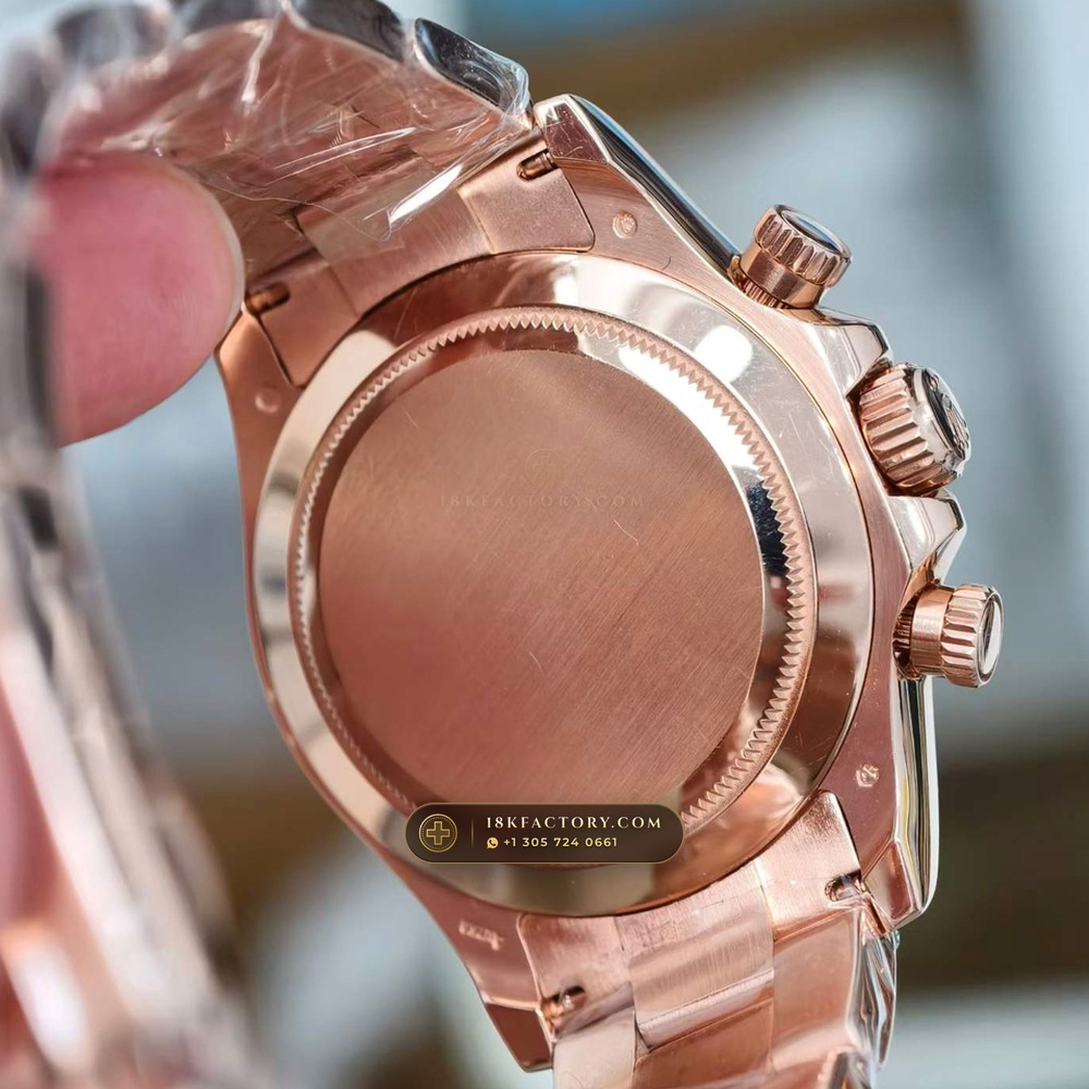 Rolex Cosmograph Daytona 18K Everose Gold Deep Crystal Optics Ref. 116505 — XRF Certified Edition — Studio Gallery Plate VIII in 18K Rose Gold Au750 (216.8g Verified Mass, Rolex Manufacture Cal. 4130 - 72h Power Reserve)