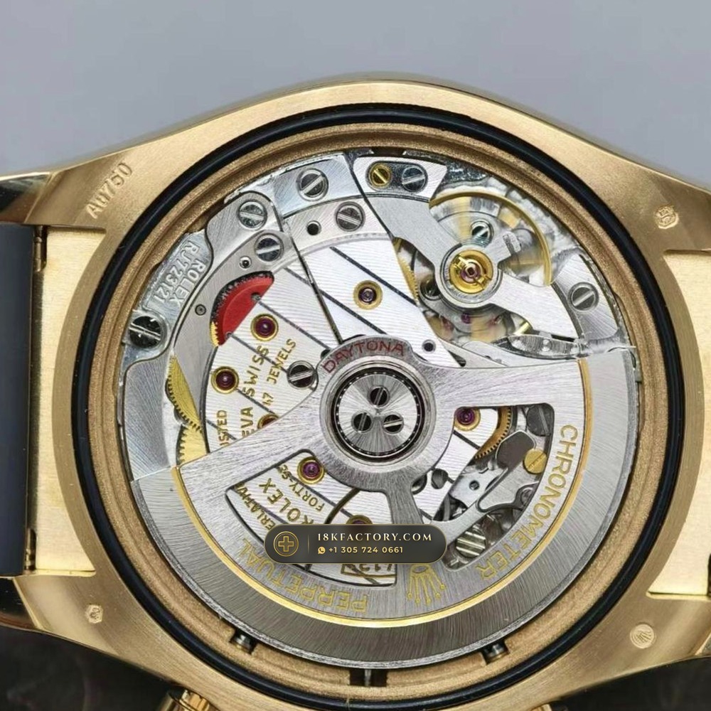 Rolex Cosmograph Daytona 18K Yellow Gold Geneva Atelier Spec Ref. 126518LN — XRF Certified Edition — Studio Gallery Plate VII in 18K Yellow Gold Au750 (160.4g Verified Mass, Rolex Manufacture Cal. 4131 - 72h Power Reserve)