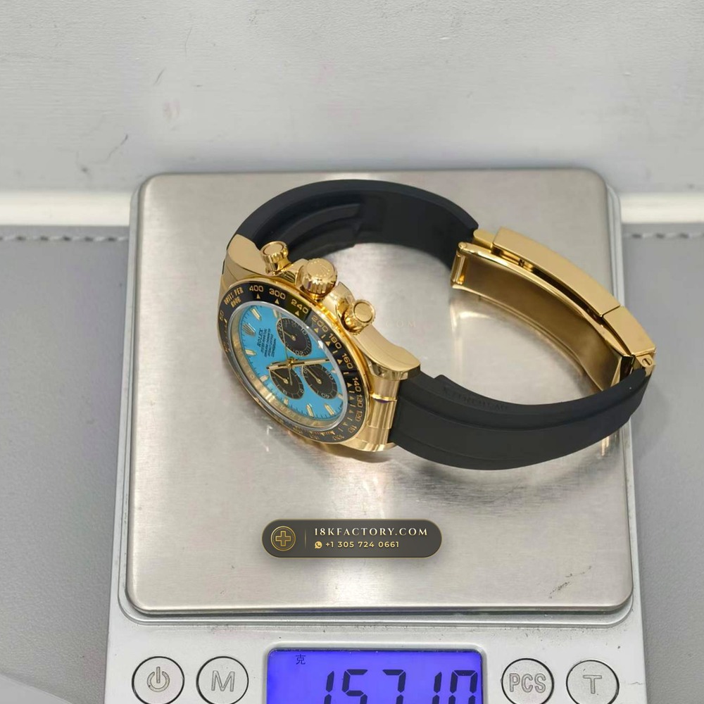 Rolex Cosmograph Daytona 18K Yellow Gold Geneva Atelier Spec Ref. 126518LN — XRF Certified Edition — Studio Gallery Plate IX in 18K Yellow Gold Au750 (160.4g Verified Mass, Rolex Manufacture Cal. 4131 - 72h Power Reserve)