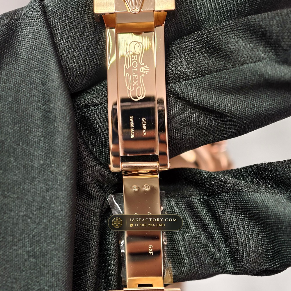 Rolex Cosmograph Daytona 18K Everose Gold Hand-Chamfered Bevel Spec Ref. 126505 — XRF Certified Edition — Studio Gallery Plate X in 18K Rose Gold Au750 (216.6g Verified Mass, Rolex Manufacture Cal. 4131 - 72h Power Reserve)