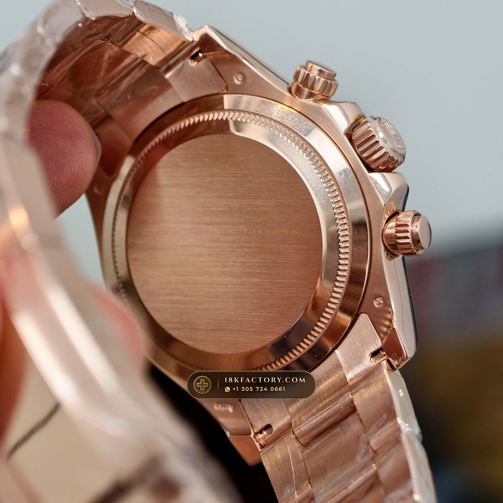 Rolex Cosmograph Daytona 18K Everose Gold Master Watchmaker Spec Ref. 126505 — XRF Certified Edition — Studio Gallery Plate VII in 18K Rose Gold Au750 (216.8g Verified Mass, Rolex Manufacture Cal. 4131 - 72h Power Reserve)