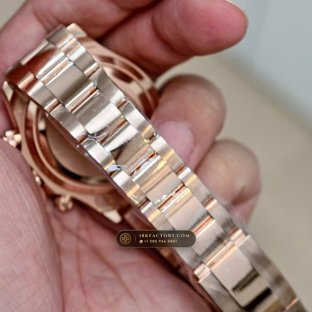 Rolex Cosmograph Daytona 18K Everose Gold Master Watchmaker Spec Ref. 126505 — XRF Certified Edition — Studio Gallery Plate IX in 18K Rose Gold Au750 (216.8g Verified Mass, Rolex Manufacture Cal. 4131 - 72h Power Reserve)