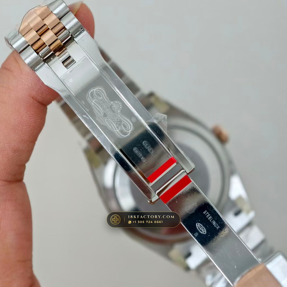 Rolex Datejust 36 Wimbledon Slate Roman Dial Ref. 126231 — XRF Certified Edition — Studio Gallery Plate VII in 18K Gold & 904L Oystersteel Rolesor (130.1g Verified Mass, Rolex Manufacture Cal. 3235 - 70h Power Reserve)