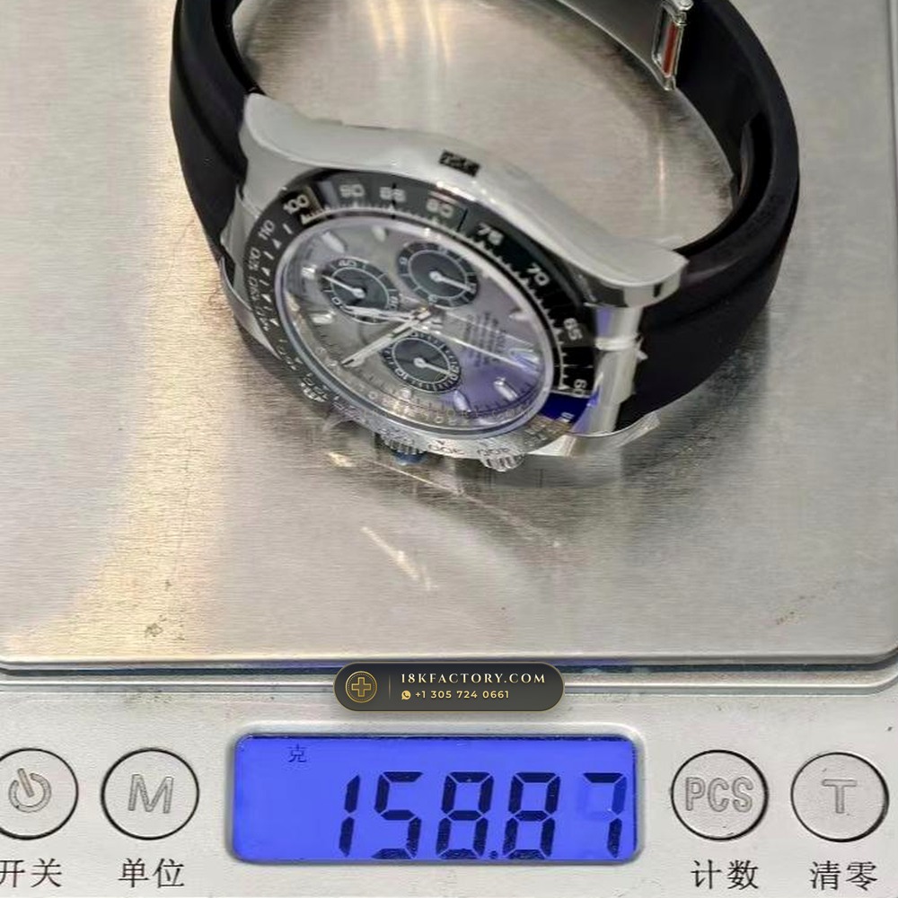 Rolex Cosmograph Daytona 18K White Gold Ref. 116519LN — XRF Certified Edition — Studio Gallery Plate VIII in 18K White Gold Au750 (160.5g Verified Mass, Rolex Manufacture Cal. 4130 - 72h Power Reserve)