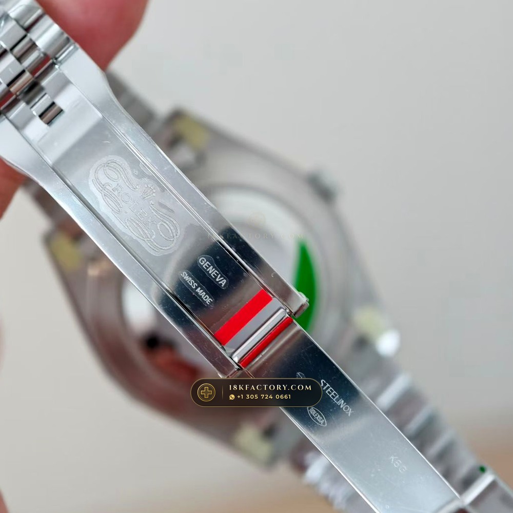Rolex Datejust 41 Fluted 18K White Gold Bezel & Sunray Dial Ref. 126334 — XRF Certified Edition — Studio Gallery Plate VII in 904L Stainless Steel Custom Architecture (150.2g Verified Mass, Rolex Manufacture Cal. 3235 - 70h Power Reserve)